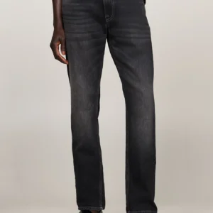 TOMMY HILFIGER - Jeans Mercer regular fit dritti sbiaditi - Nero