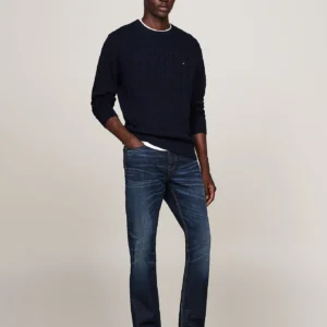 TOMMY HILFIGER - Jeans Mercer regular fit dritti sbiaditi - Blu