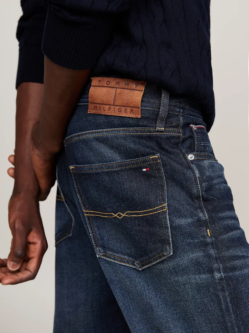 TOMMY HILFIGER - Jeans Mercer regular fit dritti sbiaditi - Blu