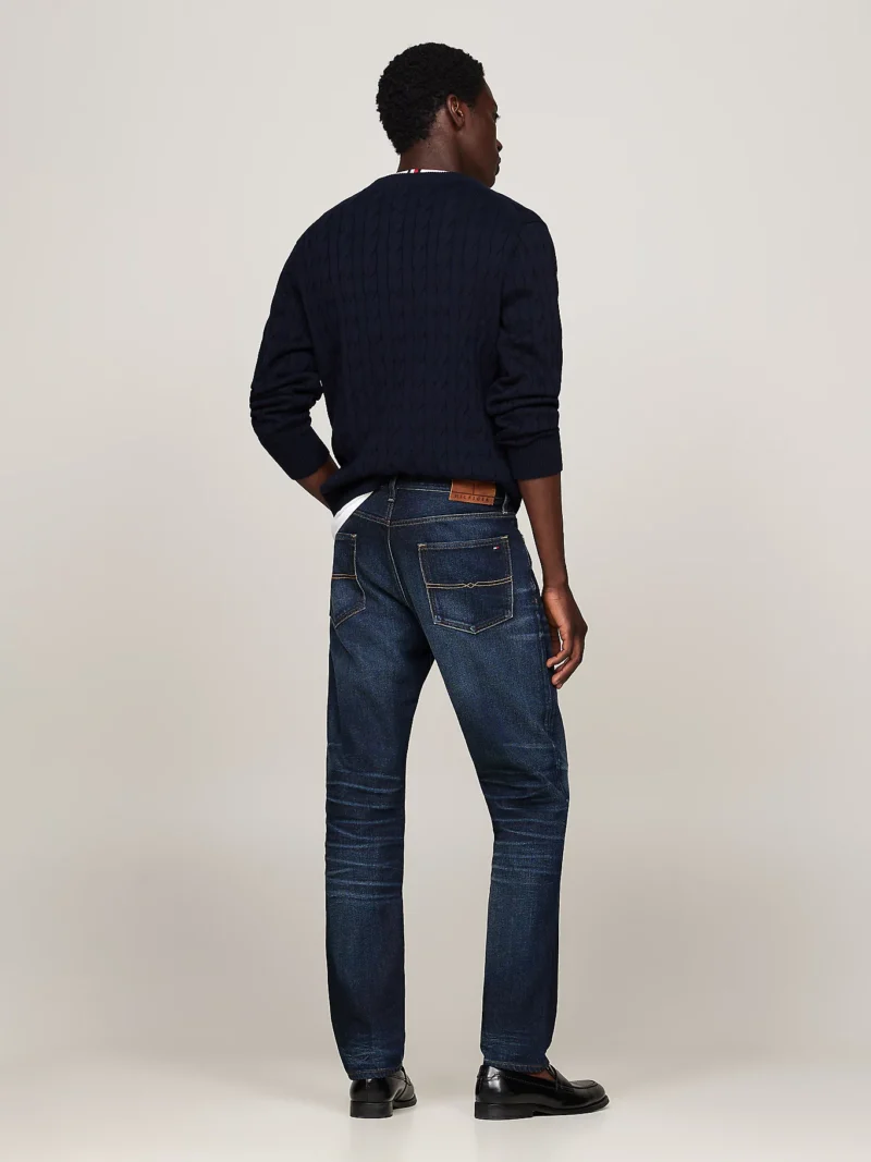 TOMMY HILFIGER - Jeans Mercer regular fit dritti sbiaditi - Blu
