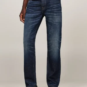 TOMMY HILFIGER - Jeans Mercer regular fit dritti sbiaditi - Blu