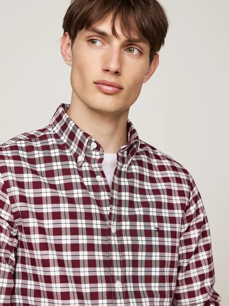 TOMMY HILFIGER - Camicia Oxford slim fit a quadri