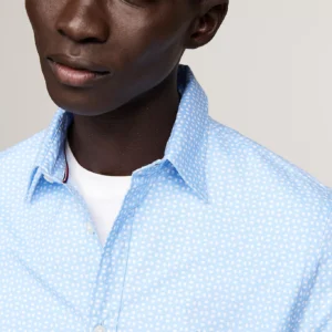 TOMMY HILFIGER - Camicia slim fit in popeline con stampa