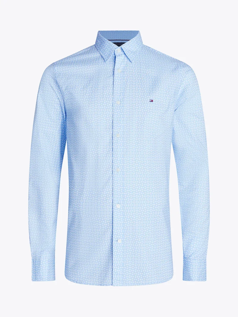 TOMMY HILFIGER - Camicia slim fit in popeline con stampa