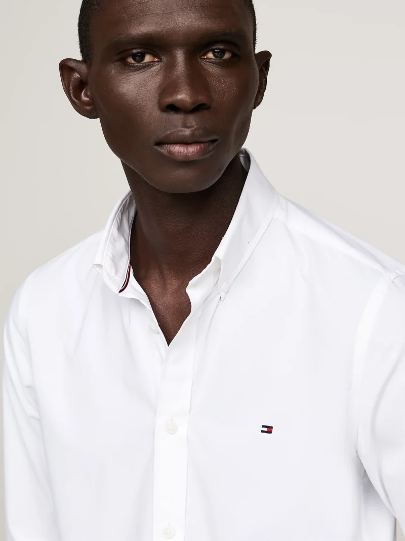 MW0MW36873_YCF_alternate2 TOMMY HILFIGER - Camicia slim fit con colletto button down