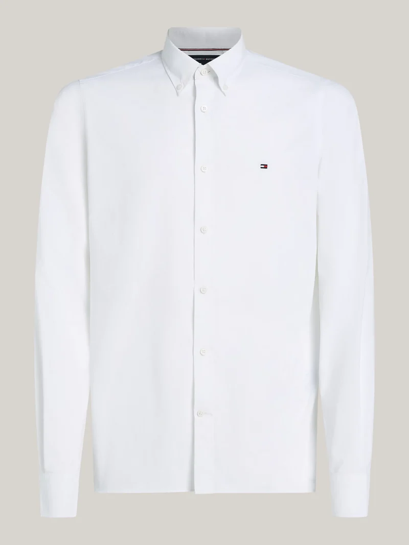 MW0MW36873_YCF_alternate4 TOMMY HILFIGER - Camicia slim fit con colletto button down