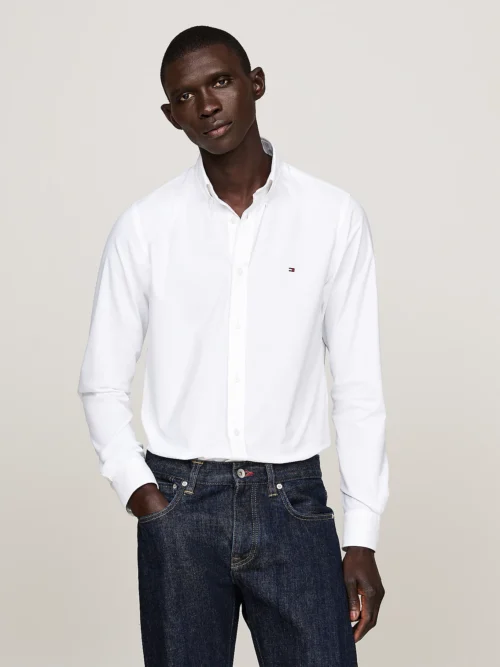 TOMMY HILFIGER - Camicia slim fit con colletto button down