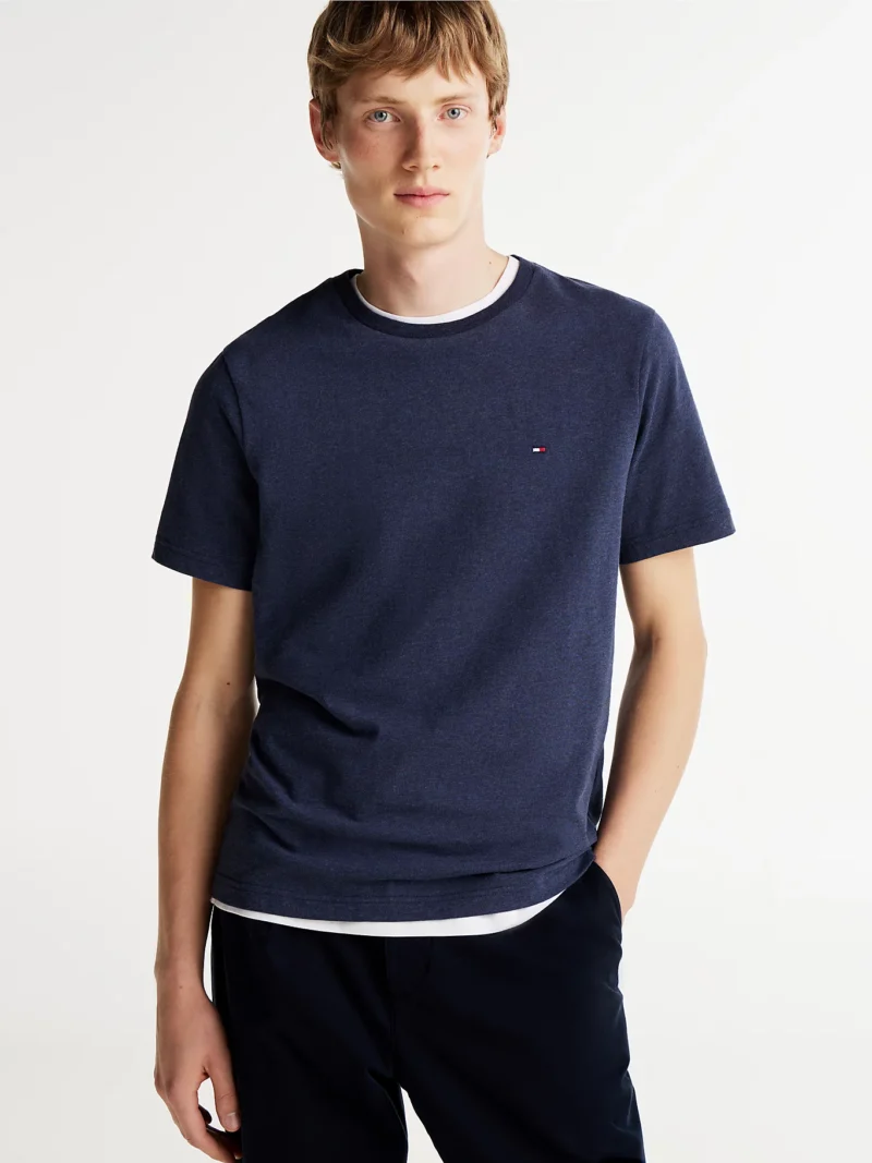 TOMMY HILFIGER - T-shirt mélange con scollatura rotonda