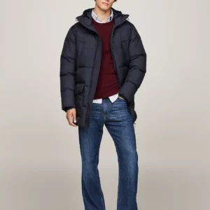 TOMMY HILFIGER - Piumino trapuntato con cappuccio
