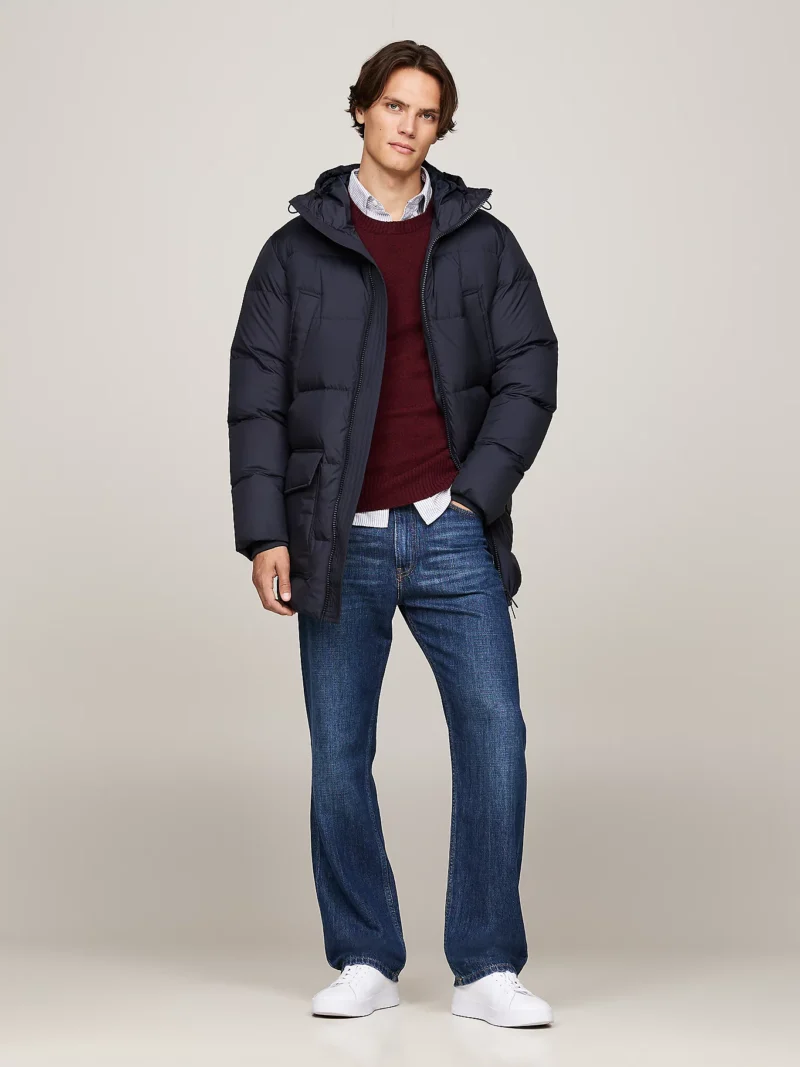 TOMMY HILFIGER - Piumino trapuntato con cappuccio