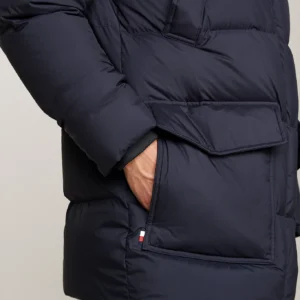 TOMMY HILFIGER - Piumino trapuntato con cappuccio