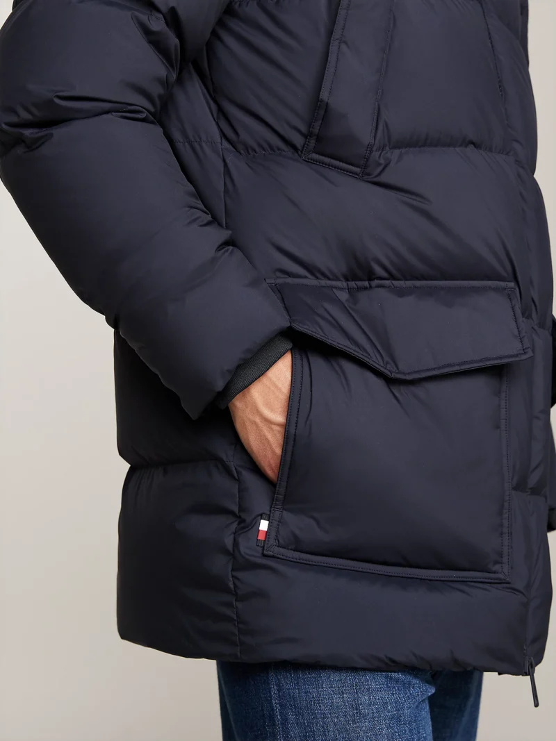 TOMMY HILFIGER - Piumino trapuntato con cappuccio