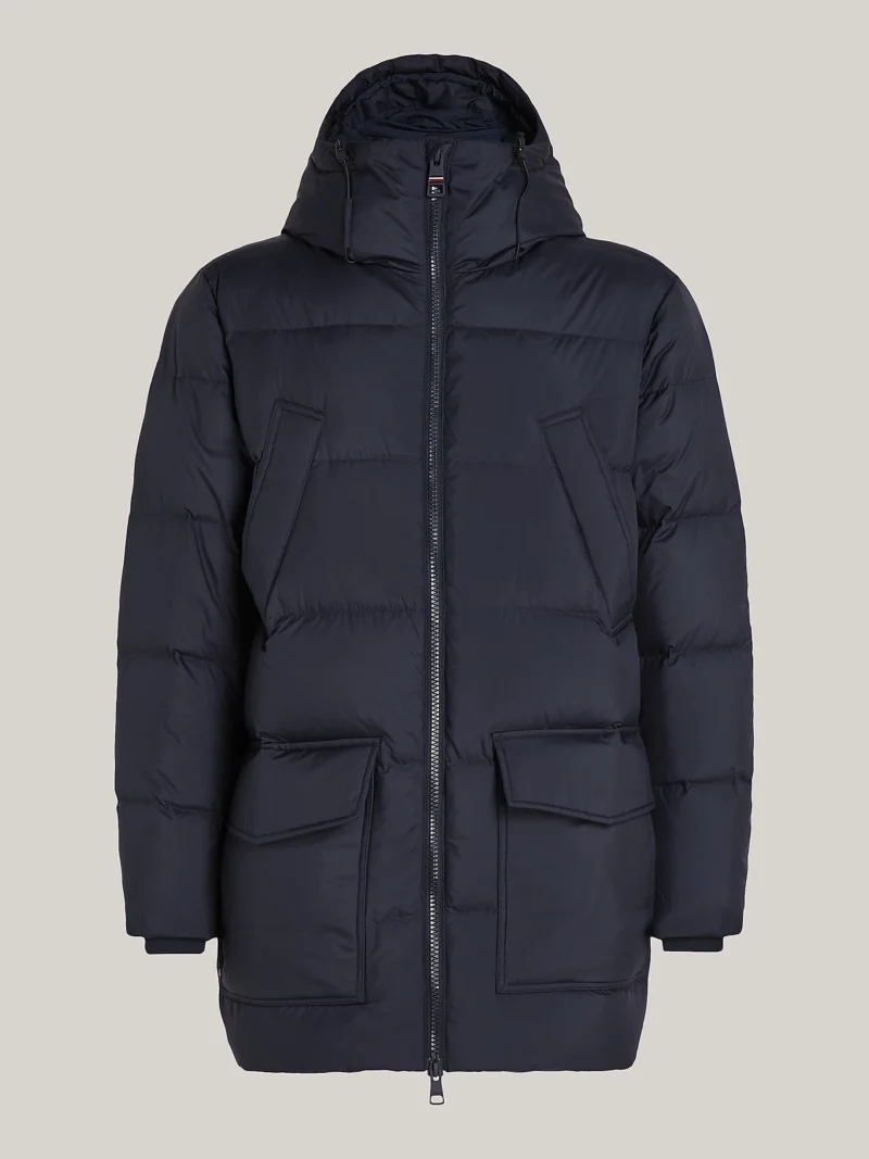 TOMMY HILFIGER - Piumino trapuntato con cappuccio