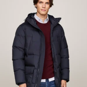 TOMMY HILFIGER - Piumino trapuntato con cappuccio