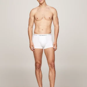 TOMMY HILFIGER - 3 pack boxer aderenti con stampa e logo in vita