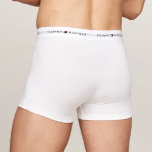 TOMMY HILFIGER - 3 pack boxer aderenti con stampa e logo in vita