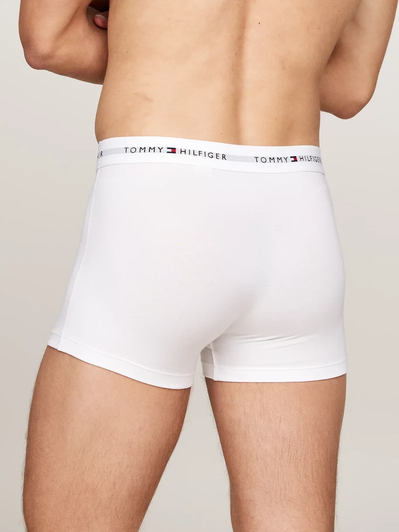 TOMMY HILFIGER - 3 pack boxer aderenti con stampa e logo in vita