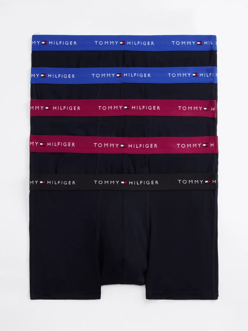 UM0UM03061_0T5_alternate7 TOMMY HILFIGER - 5 pack boxer aderenti con vita a contrasto