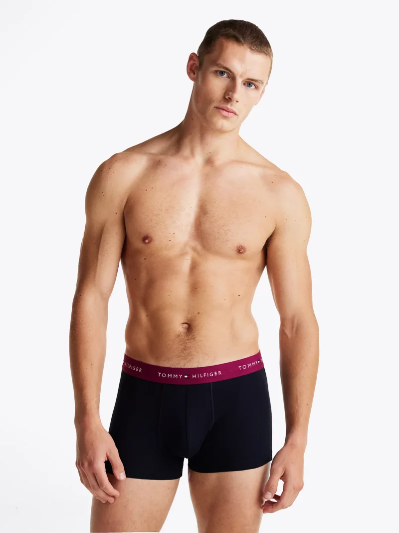 UM0UM03061_0T5_main TOMMY HILFIGER - 5 pack boxer aderenti con vita a contrasto