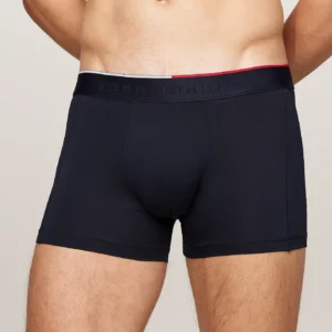 TOMMY HILFIGER - 3 pack boxer aderenti con logo tono su tono