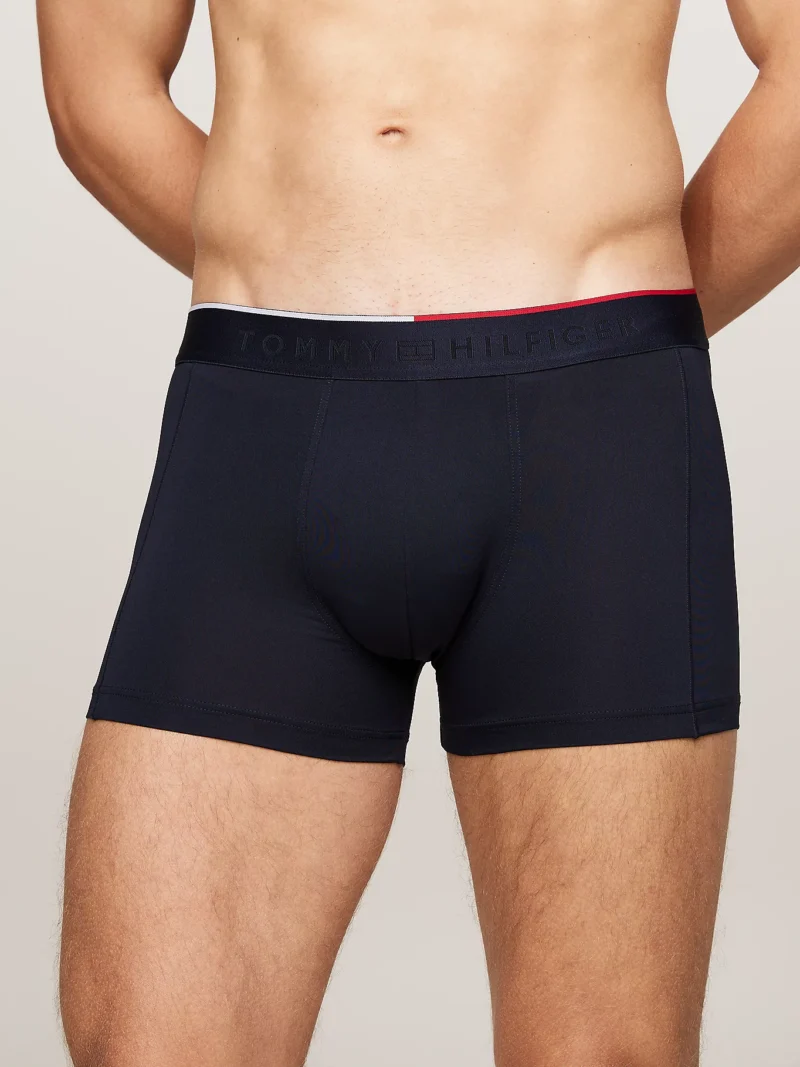 TOMMY HILFIGER - 3 pack boxer aderenti con logo tono su tono