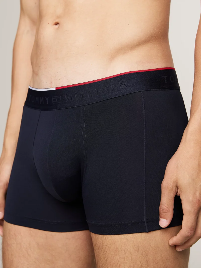 TOMMY HILFIGER - 3 pack boxer aderenti con logo tono su tono