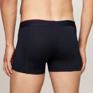 TOMMY HILFIGER - 3 pack boxer aderenti con logo tono su tono