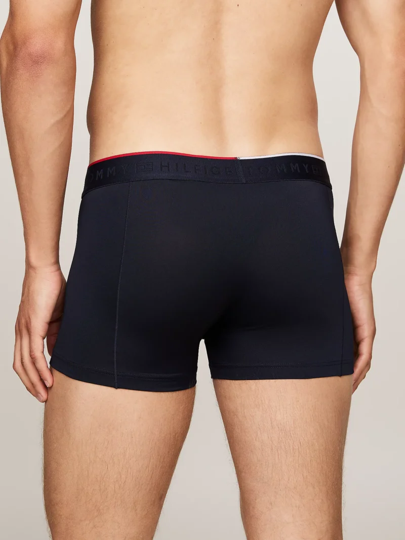TOMMY HILFIGER - 3 pack boxer aderenti con logo tono su tono