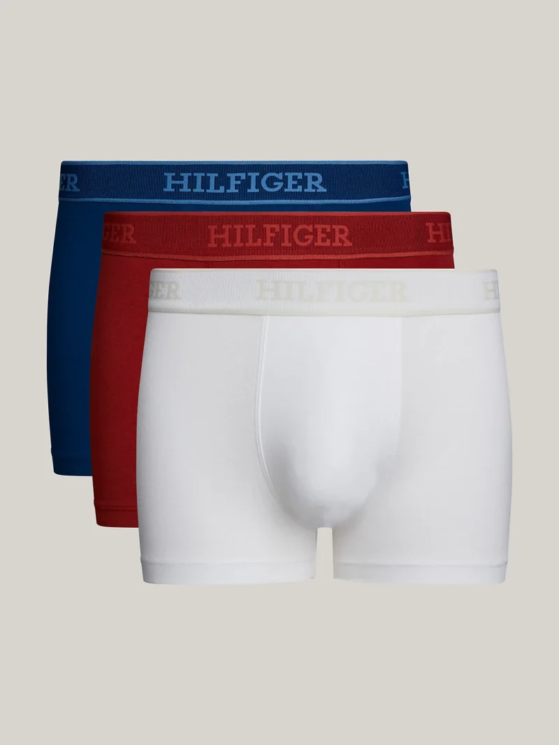 TOMMY HILFIGER - 3 pack boxer aderenti Hilfiger Monotype