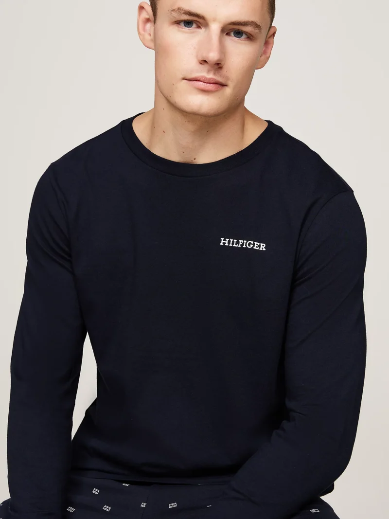 TOMMY HILFIGER - Completo pigiama Hilfiger Monotype con stampa