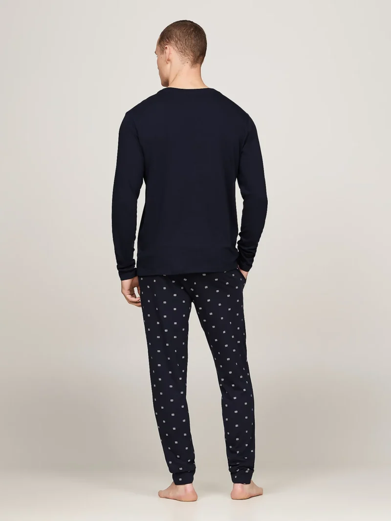 TOMMY HILFIGER - Completo pigiama Hilfiger Monotype con stampa