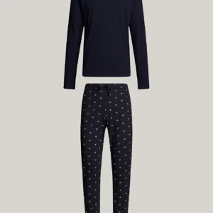 TOMMY HILFIGER - Completo pigiama Hilfiger Monotype con stampa