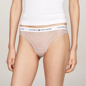 TOMMY HILFIGER - 3 pack slip in tessuto a rete con logo