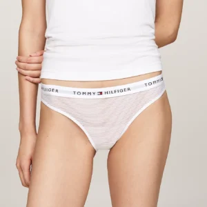 TOMMY HILFIGER - 3 pack slip in tessuto a rete con logo