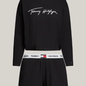 TOMMY HILFIGER - Completo pigiama Heritage con shorts e logo