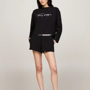 TOMMY HILFIGER - Completo pigiama Heritage con shorts e logo