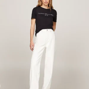 TOMMY HILFIGER - T-shirt con logo - Nero