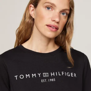 TOMMY HILFIGER - T-shirt con logo - Nero