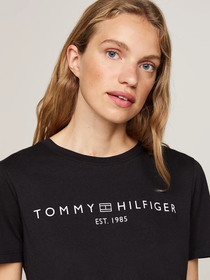 TOMMY HILFIGER - T-shirt con logo - Nero