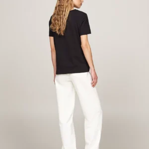 TOMMY HILFIGER - T-shirt con logo - Nero