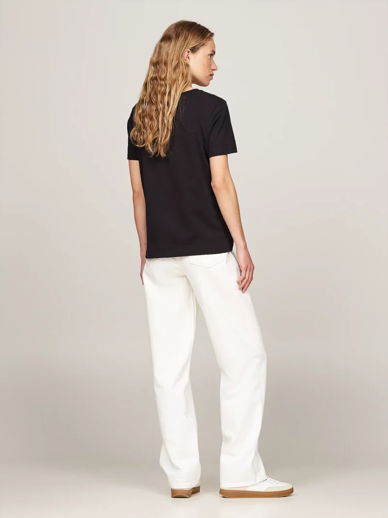 TOMMY HILFIGER - T-shirt con logo - Nero