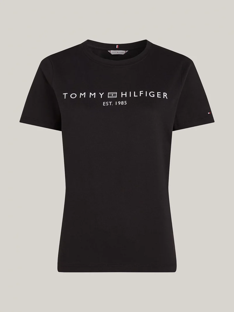 TOMMY HILFIGER - T-shirt con logo - Nero