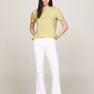TOMMY HILFIGER - T-shirt con logo - Giallo