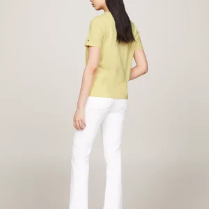 TOMMY HILFIGER - T-shirt con logo - Giallo