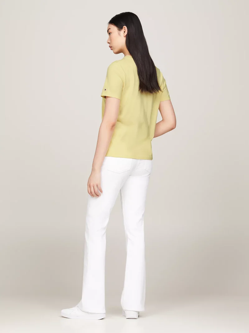 TOMMY HILFIGER - T-shirt con logo - Giallo