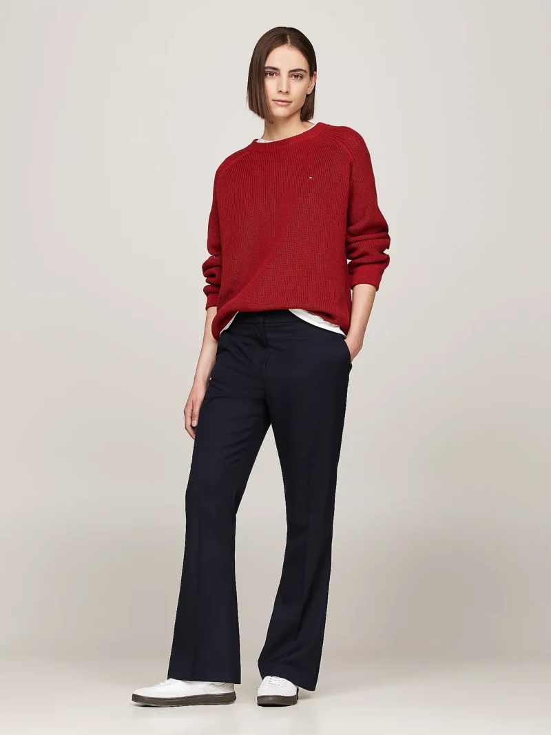 TOMMY HILFIGER - Pullover relaxed fit con maniche raglan