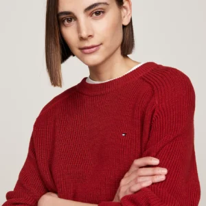 TOMMY HILFIGER - Pullover relaxed fit con maniche raglan