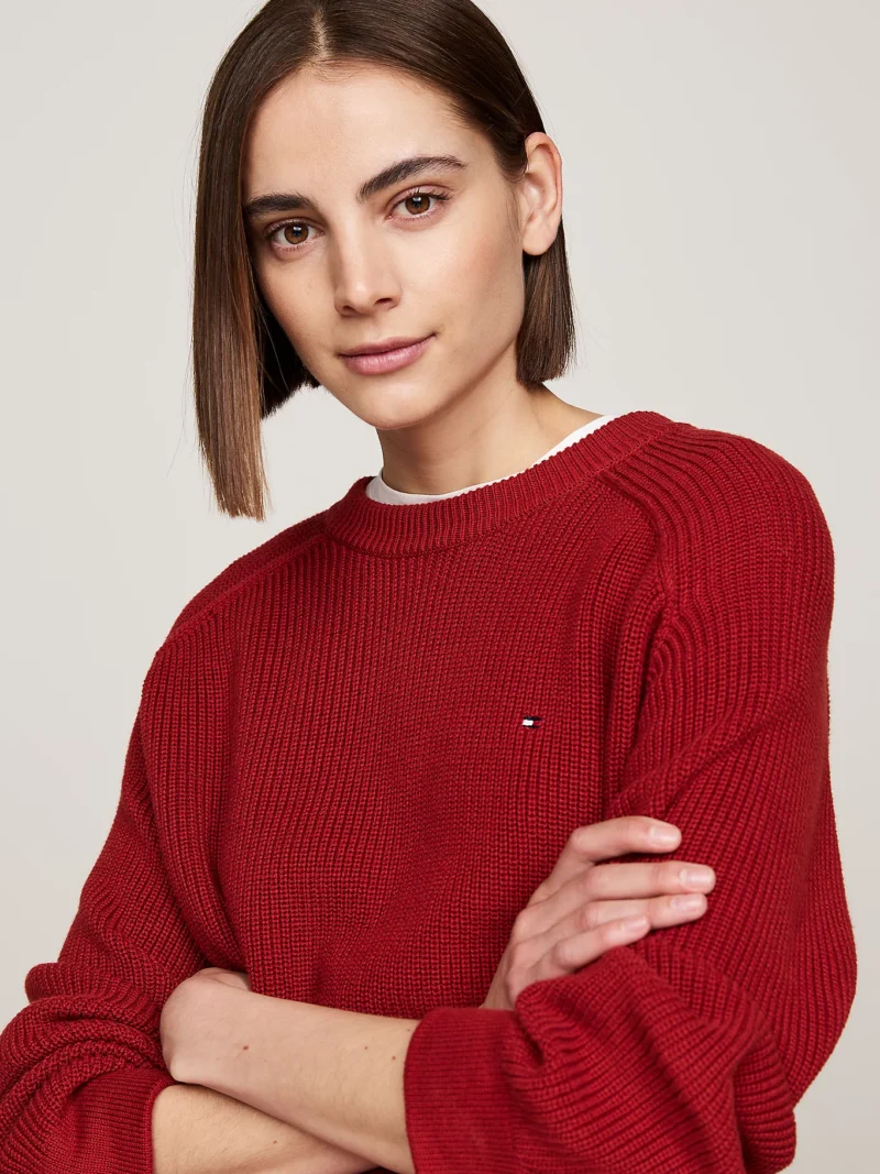 TOMMY HILFIGER - Pullover relaxed fit con maniche raglan
