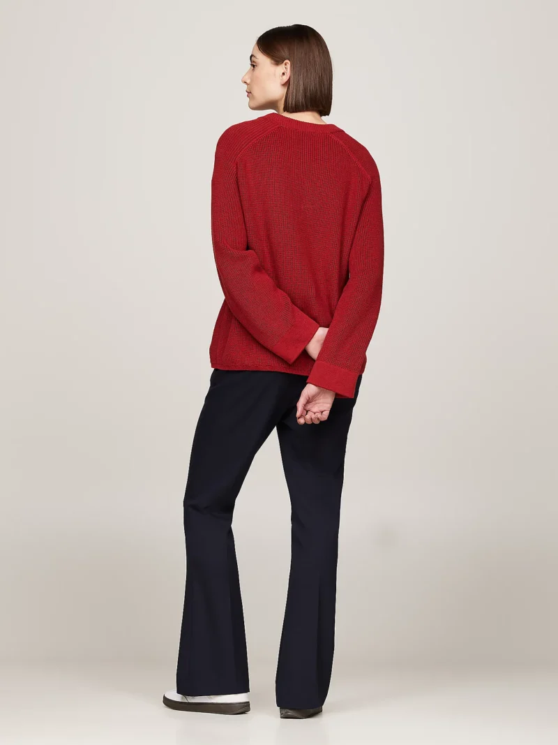 TOMMY HILFIGER - Pullover relaxed fit con maniche raglan