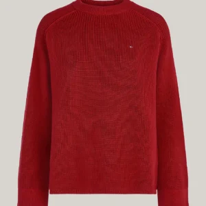 TOMMY HILFIGER - Pullover relaxed fit con maniche raglan